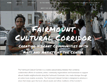 Tablet Screenshot of fairmountculturalcorridor.org
